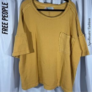 FP BEACH PULLOVER TUNIC IN YELLOW NWOT EXTRA SMALL PETITE